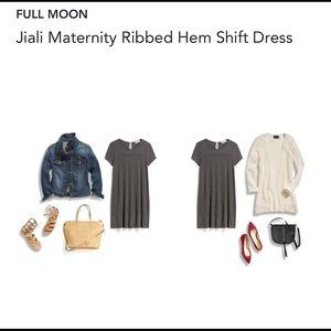 Full Moon Jiali maternity Ribbed hem shift dress